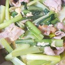 小松菜と豚のあんかけ炒め